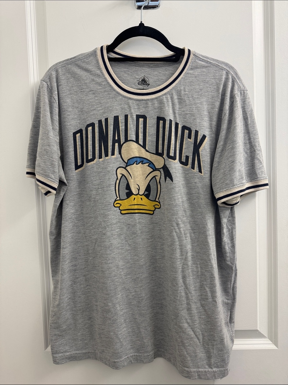 Donald Duck Graphic Crewneck T-Shirt - Gray
